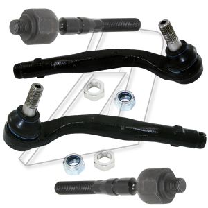 Mercedes-Benz M-Class Front Left and Right Suspension Tie Rod Rack End and 1633380215
