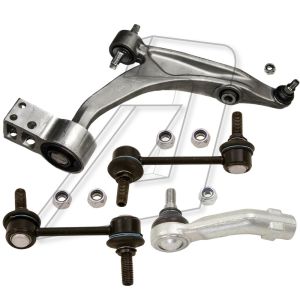 Alfa Romeo 159 Front Left Suspension Control Arms with Tie Rod End Stabiliser Link 50704306