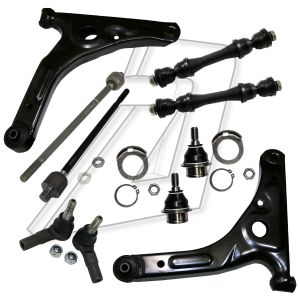 Ford Transit Front Left and Right Suspension Control Arm Wishbone Ball Joint Plastic Stabiliser Link Tie Rod End with Rack End Axle Joint