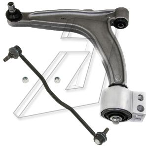Opel Vectra C GTS Front Left Control Arms and Stabiliser Link 13116332