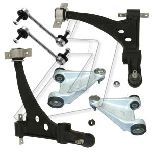 Alfa Romeo 166 Front Left and Right Suspension Control Arms with Ball Joints and Anti Roll Bar Links Kit 60630757