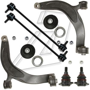 VW Multivan Front Left and Right Control Arm With Ball Joint Strut Mount Drop Link 7H0407151G