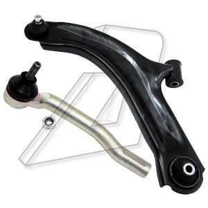 For Nissan Micra Front Left Suspension Control Arms with Anti Roll Bar Link 54501-AX600