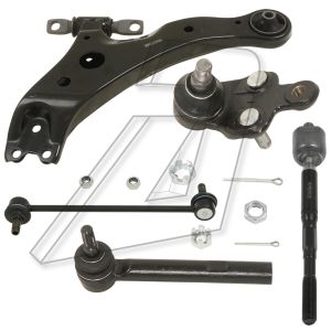 Lexus RX Front Left Suspension Control Arms Ball Joints Tie Rod Rack End and Anti Roll Bar Link 48069-33050