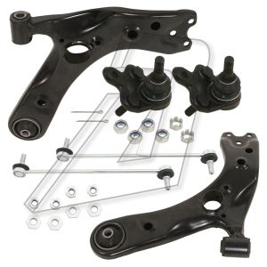 Toyota Prius Front Left and Right Suspension Control Arms with Ball Joint and Stabiliser Link 48820-02070