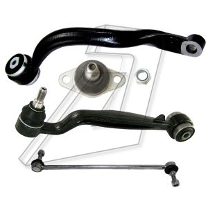Land Rover Range Rover Front Right Suspension Control Arms with Ball Joint and Anti Roll Bar Link RBJ500920